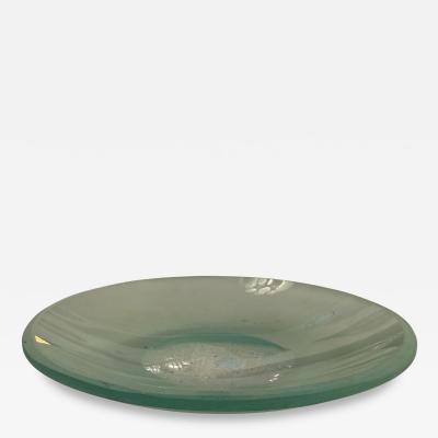  Murano Italian Frosted Murano Glass Centerpiece Bowl 1970s