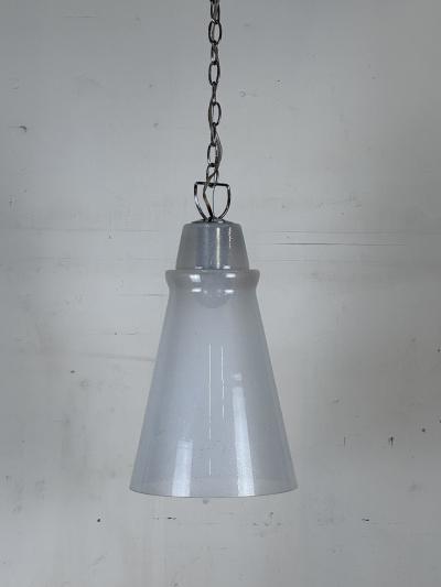  Murano Large Milky Murano Glass Pendant