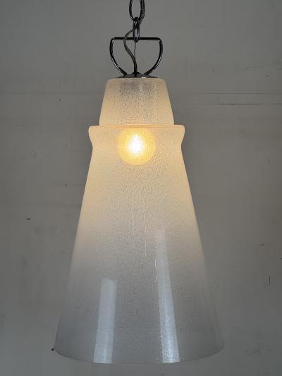  Murano Large Milky Murano Glass Pendant