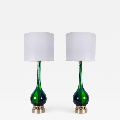 Murano Luxury Glass MGL Emerald Green Murano Glass Lamps