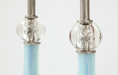  Murano Luxury Glass MGL Periwinkle Murano Glass Lamps
