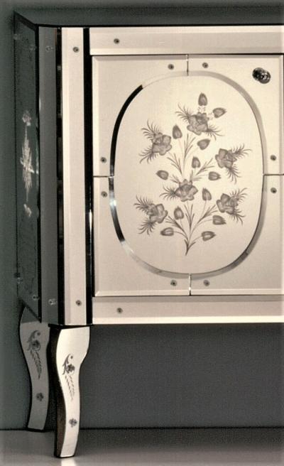  Murano Mirrored Cabinet Custom Made in Murano