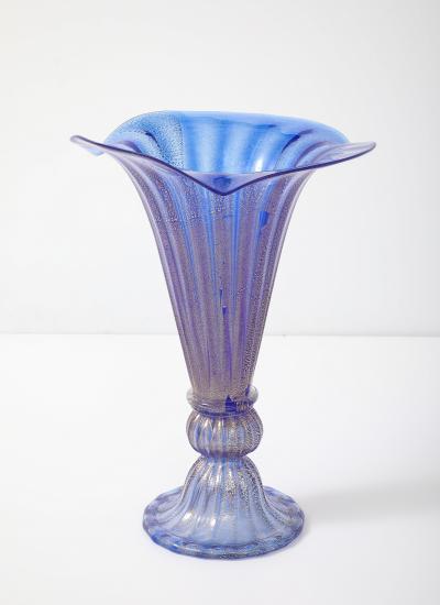  Murano Murano Glass 24K Decorative Vase 1950s Design