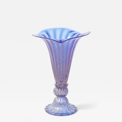  Murano Murano Glass 24K Decorative Vase 1950s Design