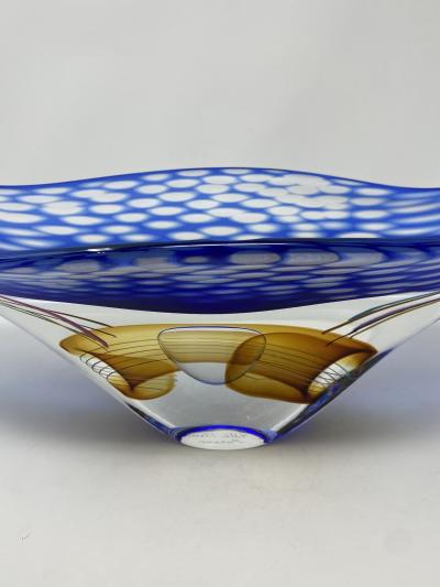  Murano Murano Glass Centerpiece with Etched Finish