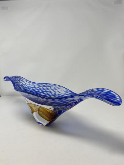  Murano Murano Glass Centerpiece with Etched Finish