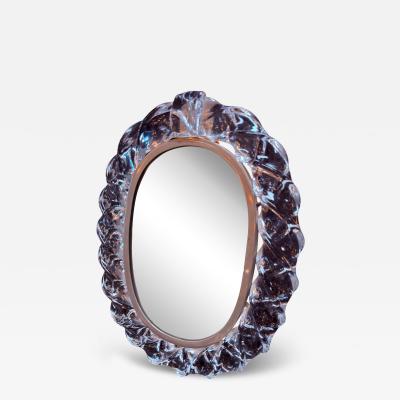  Murano Murano Glass Table Mirror with Handcrafted Crystal Frame