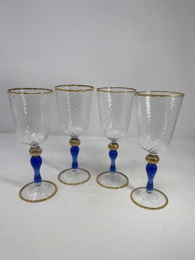  Murano Murano Glass Wineglasses