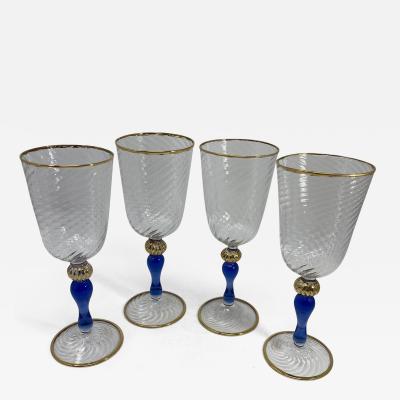  Murano Murano Glass Wineglasses