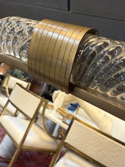  Murano Murano Glass and Brass Table Mirror