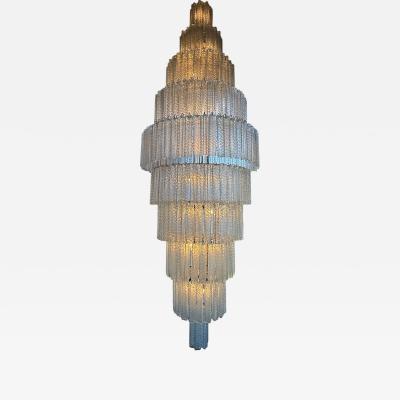  Murano Murano chandelier Tronchi Monumental Italy 80s