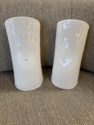  Murano Pair of Murano Spiral Glass Wall Sconces