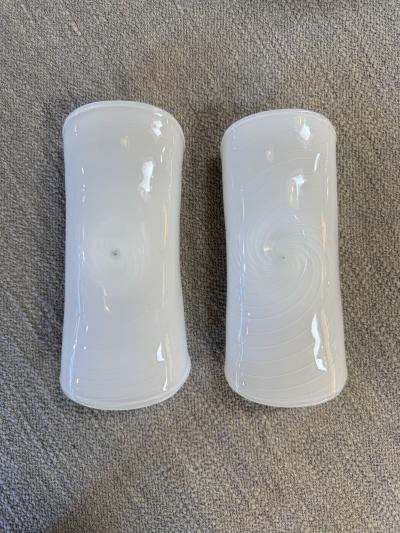  Murano Pair of Murano Spiral Glass Wall Sconces