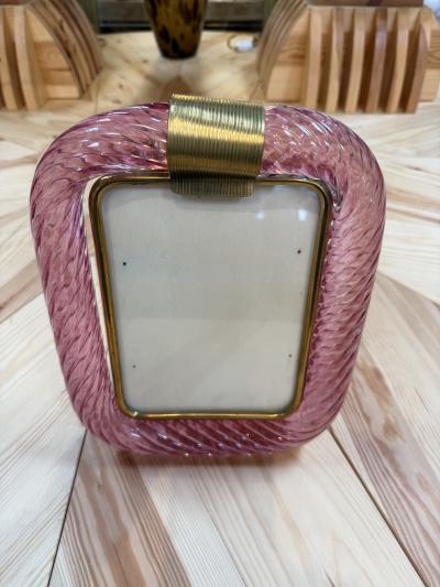  Murano Pink Murano Glass Picture Frame