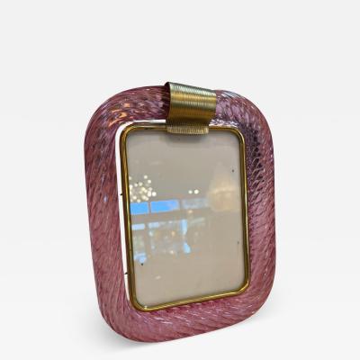  Murano Pink Murano Glass Picture Frame