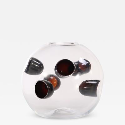  Murano Rare Murano Glass Vase by Vistosi