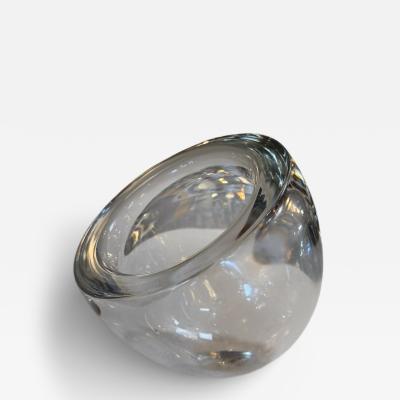  Murano Sculptural Italian Murano Glass Orb Vase 1970s