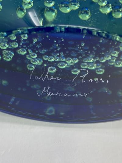  Murano Sommerso Murano Glass Vase by Rossi