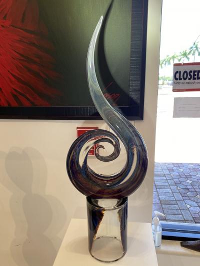 Murano Spiral Murano Glass Sculpture