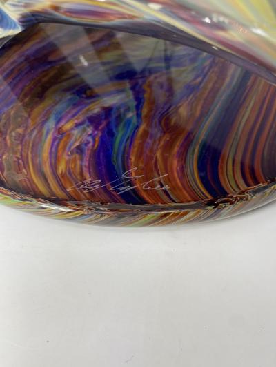  Murano Twin Dolphins Murano Glass Sculpture