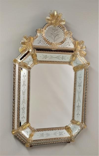  Murano Venetian Mirror by Fratelli Tosi