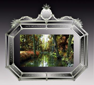  Murano Venetian Mirror with built in Television