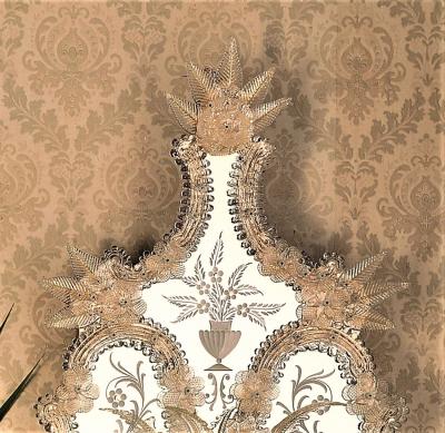  Murano Venetian Mirrored Wall Sconce