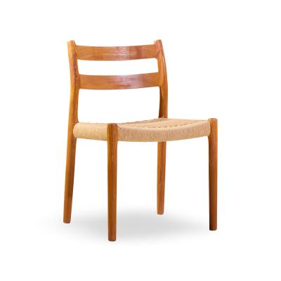  NIELS O MOLLER Niels M ller Models 84 and 67 Danish Teak and Rope Dining Chairs Set of 6