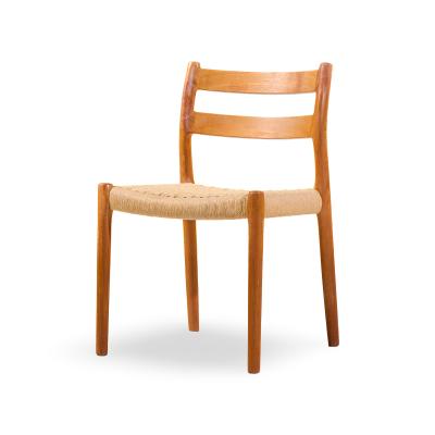  NIELS O MOLLER Niels M ller Models 84 and 67 Danish Teak and Rope Dining Chairs Set of 6