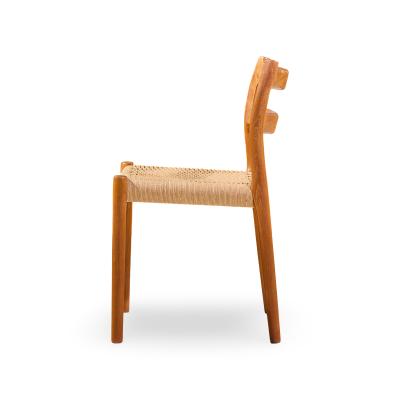  NIELS O MOLLER Niels M ller Models 84 and 67 Danish Teak and Rope Dining Chairs Set of 6