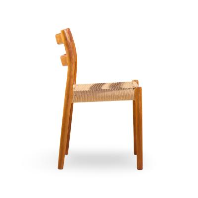  NIELS O MOLLER Niels M ller Models 84 and 67 Danish Teak and Rope Dining Chairs Set of 6