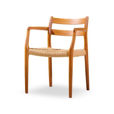  NIELS O MOLLER Niels M ller Models 84 and 67 Danish Teak and Rope Dining Chairs Set of 6