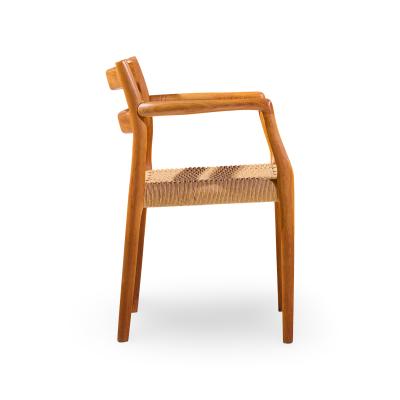  NIELS O MOLLER Niels M ller Models 84 and 67 Danish Teak and Rope Dining Chairs Set of 6