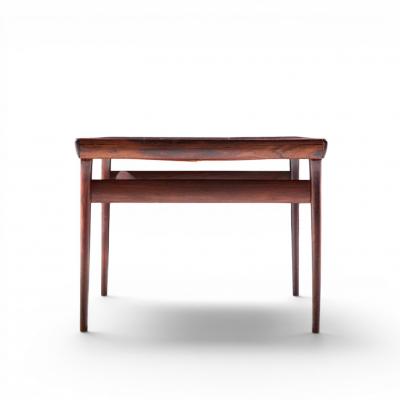  NIELS O MOLLER Niels Moller Danish Rosewood Hidden Leaf Expanding Dining Table with 2 Leaves