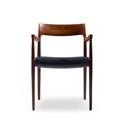  NIELS O MOLLER Niels Moller Model 57 Mid Century Danish Rosewood Chair