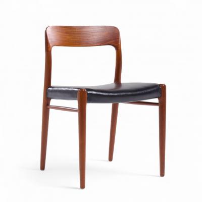 NIELS O MOLLER Niels Moller Model 75 Mid Century Danish Teak Dining Chairs Set of 8