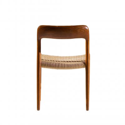 NIELS O MOLLER Niels Moller Model 75 Mid Century Danish Teak and Cane Dining Chairs Set of 4