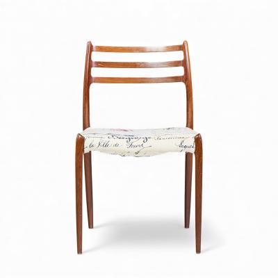  NIELS O MOLLER Niels Moller Model 78 Mid Century Rosewood Dining Chairs Pair