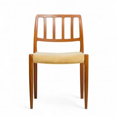  NIELS O MOLLER Niels Moller Model 83 Mid Century Danish Teak Dining Chairs Set of 6