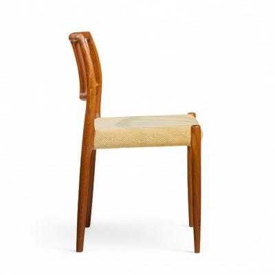  NIELS O MOLLER Niels Moller Model 83 Mid Century Danish Teak Dining Chairs Set of 6