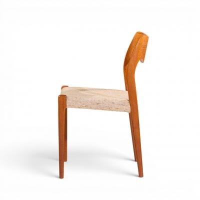  NIELS O MOLLER Niels Moller Models 55 and 71 Mid Century Danish Teak Dining Chairs Set of 12