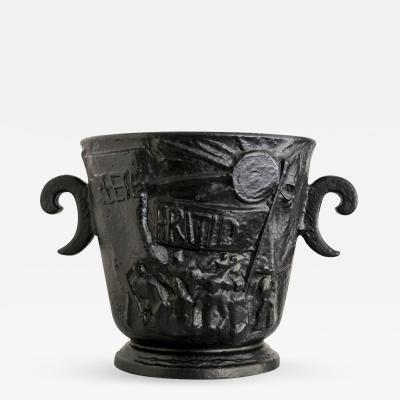  Nafveqvarns Bruk SCANDINAVIAN CAST IRON LEISURE URN BY N FVEQVARNS BRUK 1930