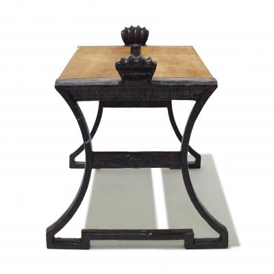  Nafveqvarns Bruk Taburett Nr 2 Bench in Painted Cast Iron by Folke Bensow for N fveqvarns Bruk