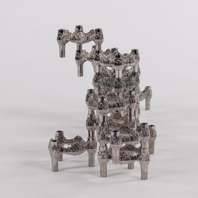  Nagel Stoffi Thirteen Original Nickel Plated Variomaster Candleholders