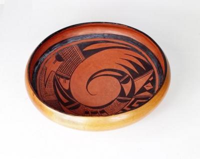  Nampeyo Hopi black on red shallow bowl