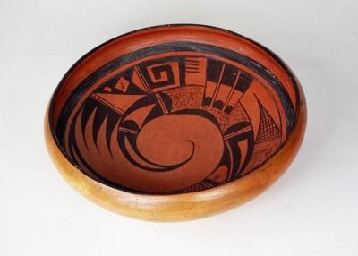  Nampeyo Hopi black on red shallow bowl