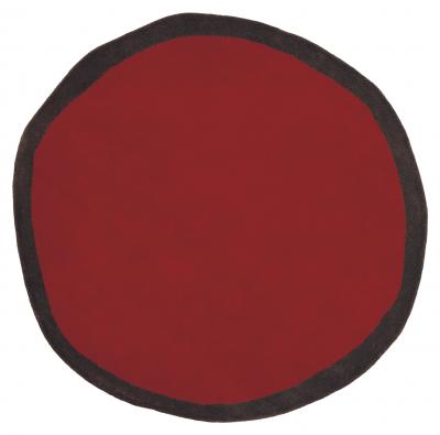  Nanimarquina Nanimarquina Aros Round Rug in Black and Gray
