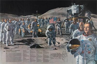  National Geographic Teammates in Mankinds Greatest Adventure Apollo Crew Poster