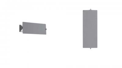  Nemo Lighting Charlotte Perriand Applique Volet Pivotant Double Wall Lights in Aluminum