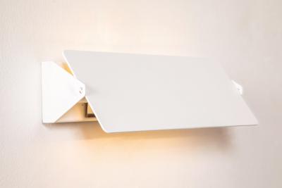  Nemo Lighting Large Charlotte Perriand Applique Volet Pivotant Double Wall Light in White